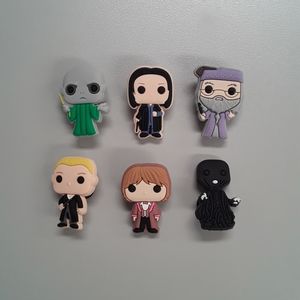 6 New Harry Potter Croc Jibbitz Charms Lot